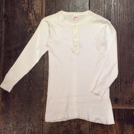 [USED]  "Health Knit" COTTON ヘンリーネック