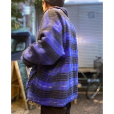 [USED] BLUE CHECK  綿入り コーチJKT
