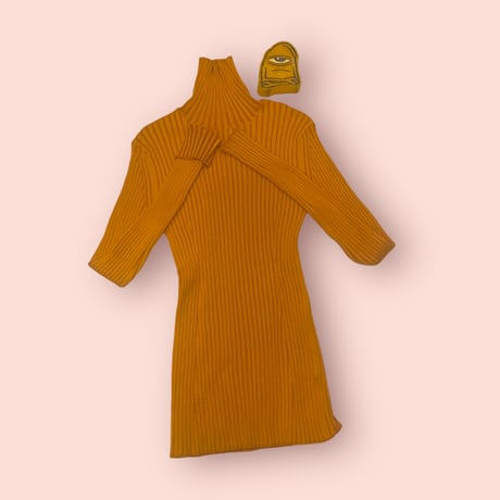 [USED] Orange turtle neck tops