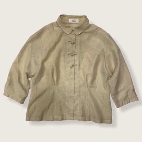 [USED] BEIGE CHINA BLOUSE♡