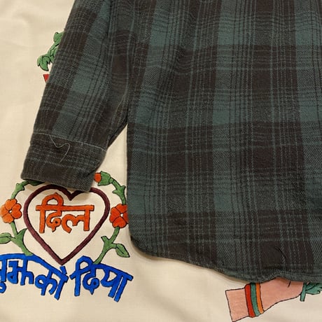 [USED] 渋めGREEN CHECK HEAVYネル