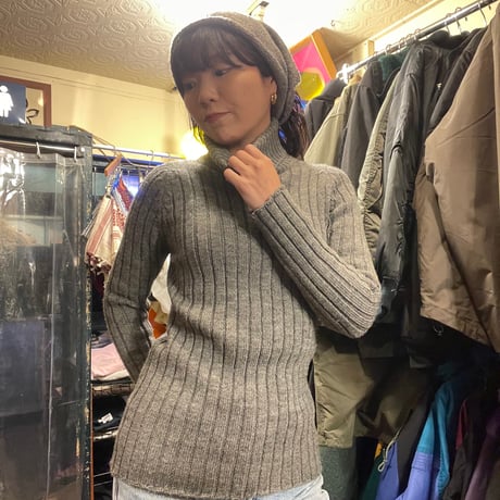 [USED] "toricot" COMME de GARCONS リブタートルニット