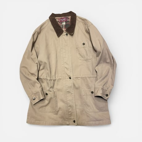 [USED] "DENIM & Co." CANVAS COVERALL Lsize