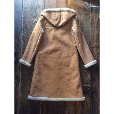 [USED] BENETTON フード付き fake ムートンジャケット