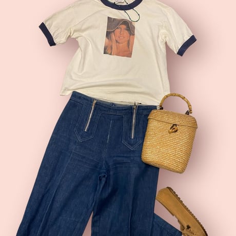 [USED]ブリジット・バルドー チビ トリムTee💙