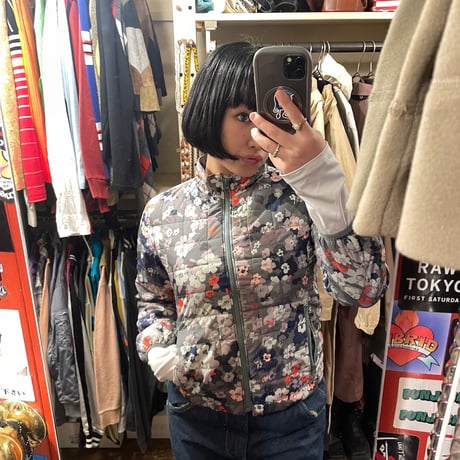 [USED] " GAP kids" 花柄パフジJKT