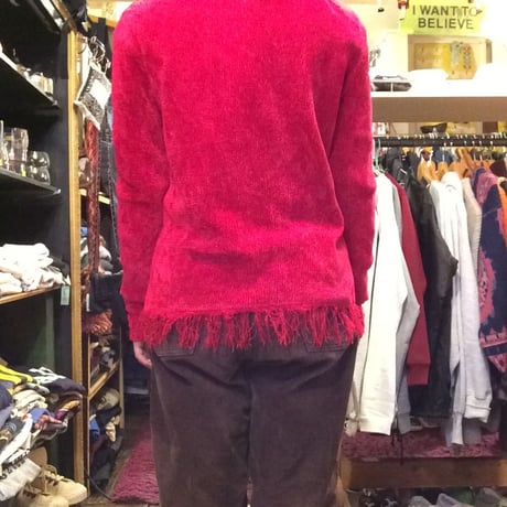 [USED] フリンジ付き タートルセーター