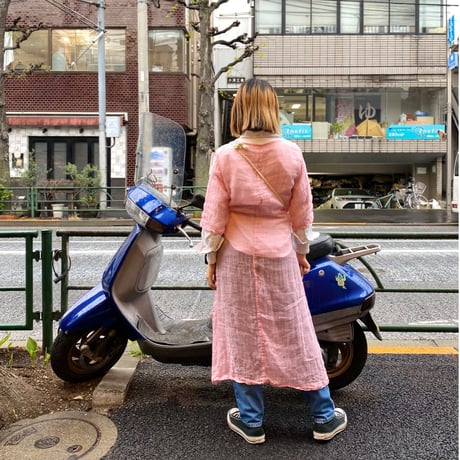 ［USED］PINK"ガーゼ"ワンピース