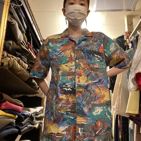 [USED]総柄オープンカラーシャツ🌴