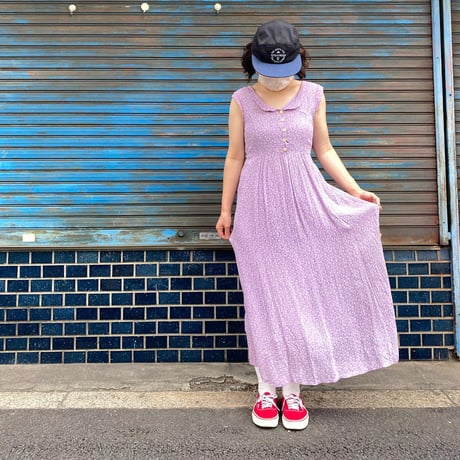 [USED] vintage INDIA RAYON ワンピース