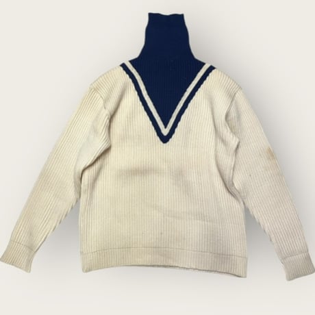 [USED] vintage タートル リブニット