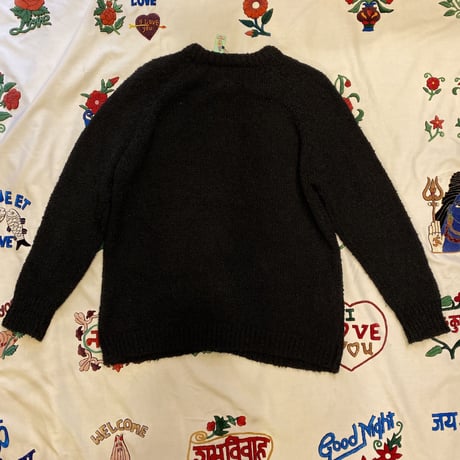 [USED] シンプルBLACK ニットカーディガン