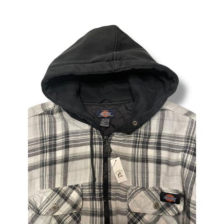 [USED] Dickies 綿入りフードネル BLK/GRY
