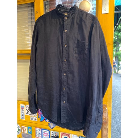 [USED] BLACK  リネンシャツ