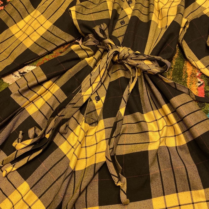 USED] YELLOW!ギンガムチェックワンピース | garden730