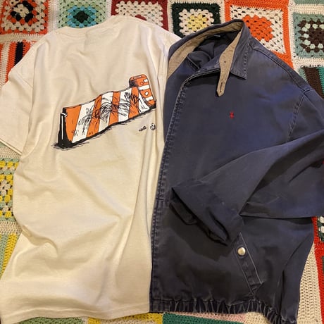 [USED] POLO Ralph Lauren 色褪せネイビーのスイングトップ