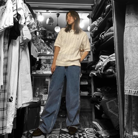 [USED] 太めシルエットの DENIM Painter pants