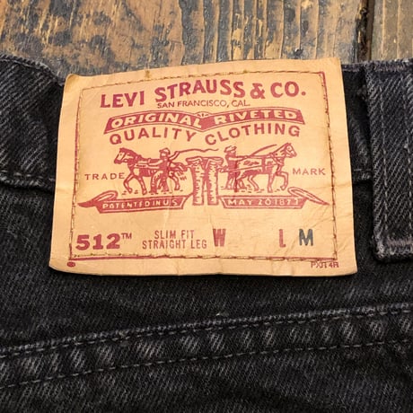 [USED] Levi's 512 SLIM BLACK DENIM