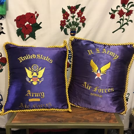 [VINTAGE] US ARMY スーベニアクッションカバー