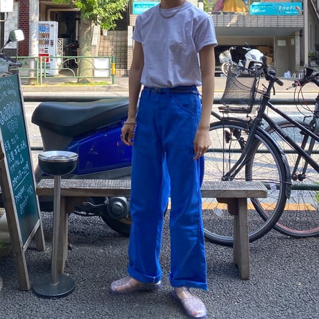 [USED] 70's  Dickies BLUE PAINTER PANTS