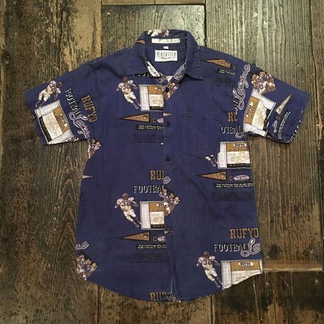 [USED] アメフト柄COTTONシャツ
