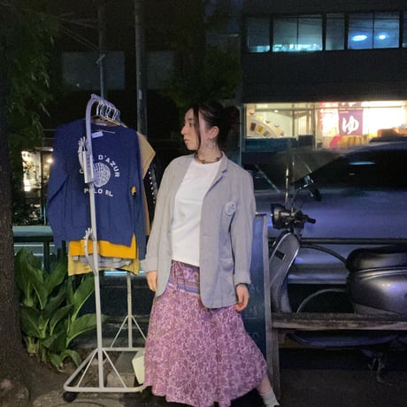 [USED] インド綿花柄スカート