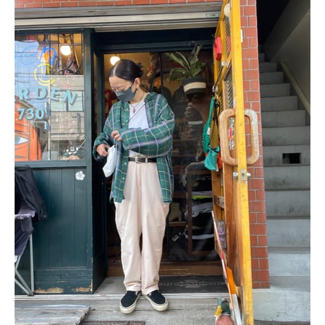 [USED] SILK チェックシャツ
