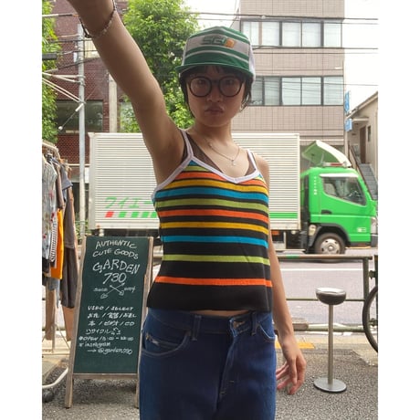 [USED]colorful ボーダーキャミ