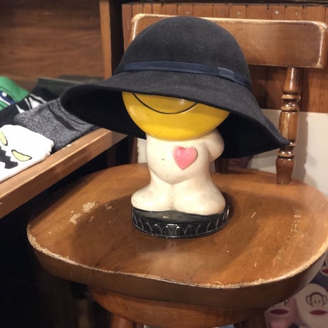 [USED] BLACK つば広HAT♡