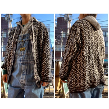 [USED] ホックボタンのカーディガン
