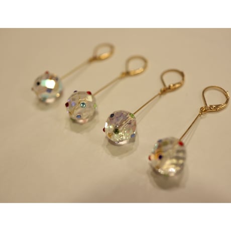 [BENICOTOY] クリア ボールピアス