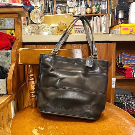 [USED] old COACH leather tote Bag