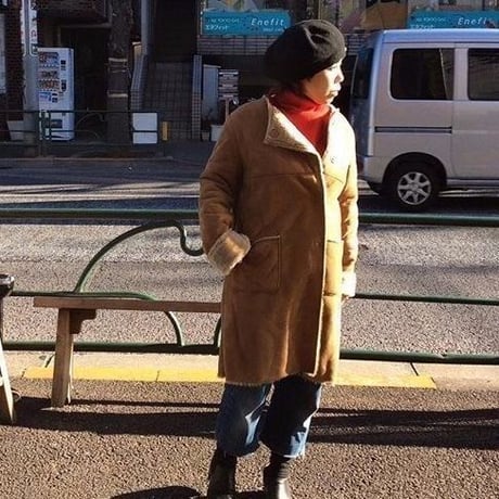 [USED] ノーカラー fake ムートン