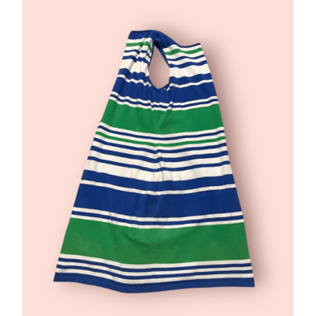 [USED] RalphLaurenマルチボーダーワンピース💚💙