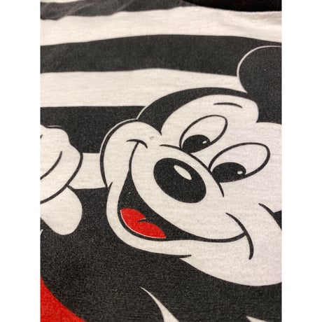 [USED] Hi! Mickey ボーダーtee