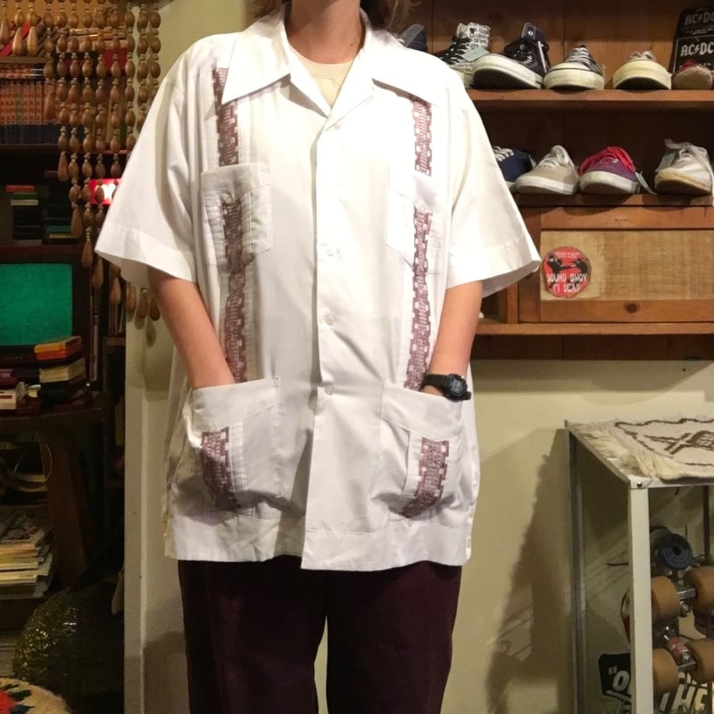 80s キューバシャツ white L/S SHIRT 2361345150.jpg?1725180016