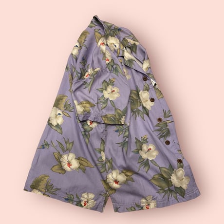 [USED] パープル💜アロハシャツ