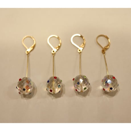 [BENICOTOY] クリア ボールピアス