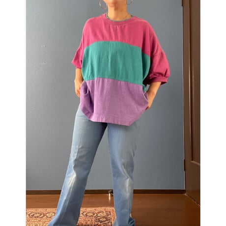[USED]オシャレ！デザインボーダーTee