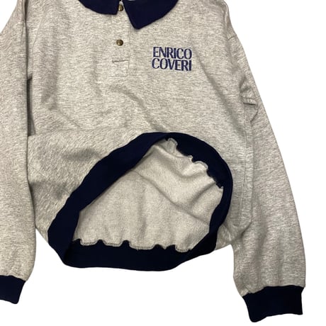 [USED]  GRAY×NAVY 襟付きSWEAT