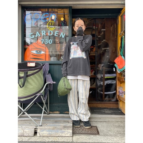 [USED] CUTE🖤 ファンシーBLACK ロンTee