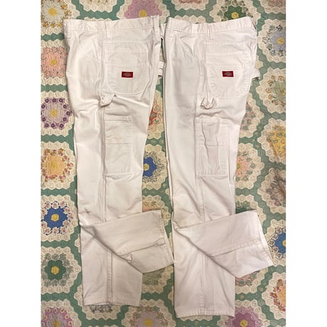 [USED] Dickies WHITE PAINTER PANTS！