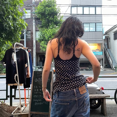 [USED] ドットのホルターネックTOPS