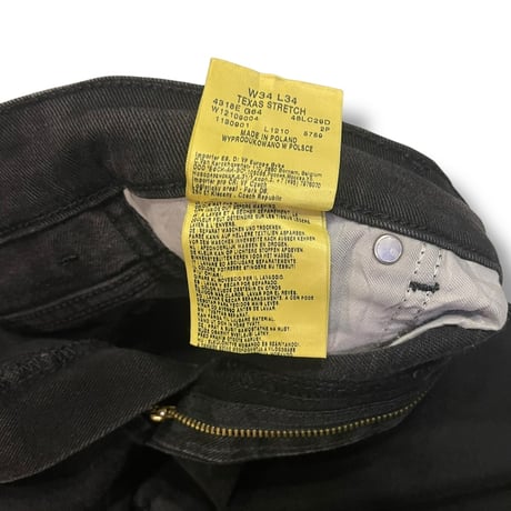 [USED] wrangler BLACK ストレッチデニム