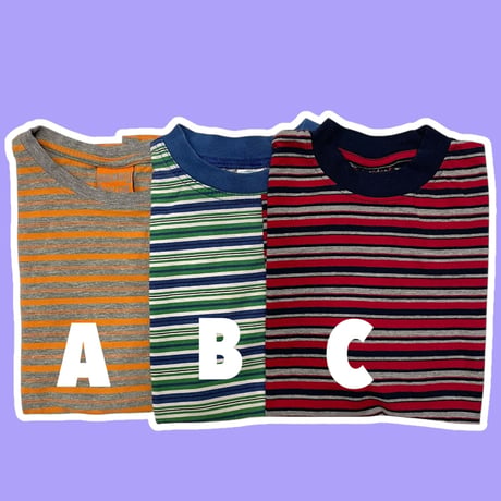 [USED]ボーダー チビtee