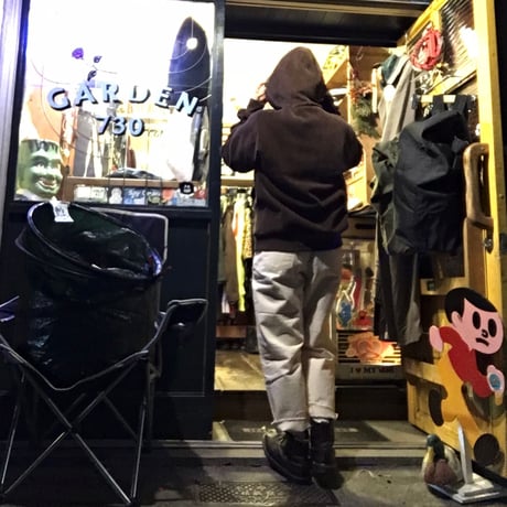 [USED] アイボリー色 cutoff DENIM