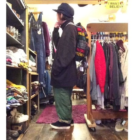 [USED]  フリース ハーフコート made in シンガポール.