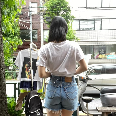 [USED]MAENARAE hanes white tee