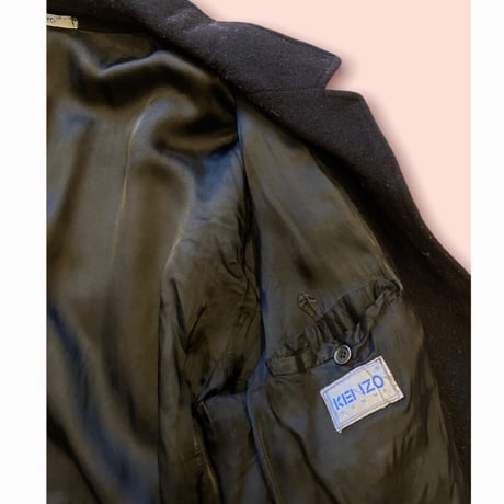 [USED] "KENZOオム"  BLACK コート🖤