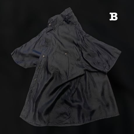 [USED] BLACK SILK SHIRTS